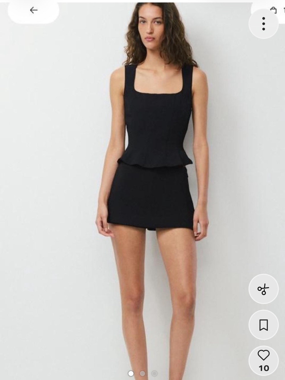 Aritzia white
Mini Corset-Style Skirt
